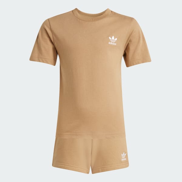Brun Shorts and Tee Kids sæt