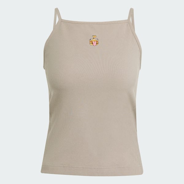 Beige adidas X Fortnite Rib Tank Top