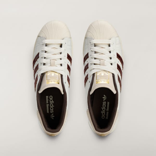 White Wales Bonner Superstar Shoes