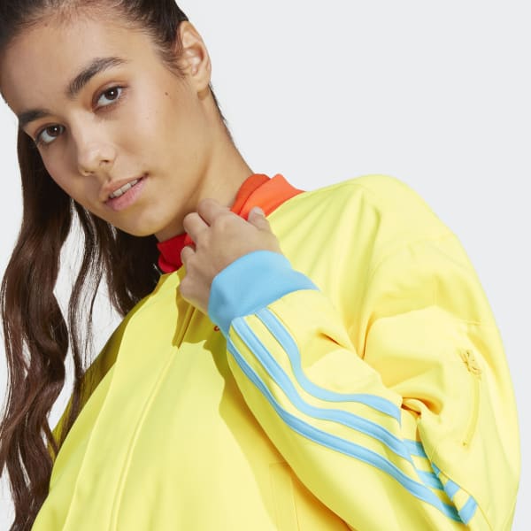 Yellow adidas bomber jacket shop
