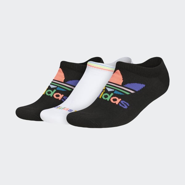 adidas Pride No-Show Socks 3 Pairs - Black | Lifestyle | adidas US