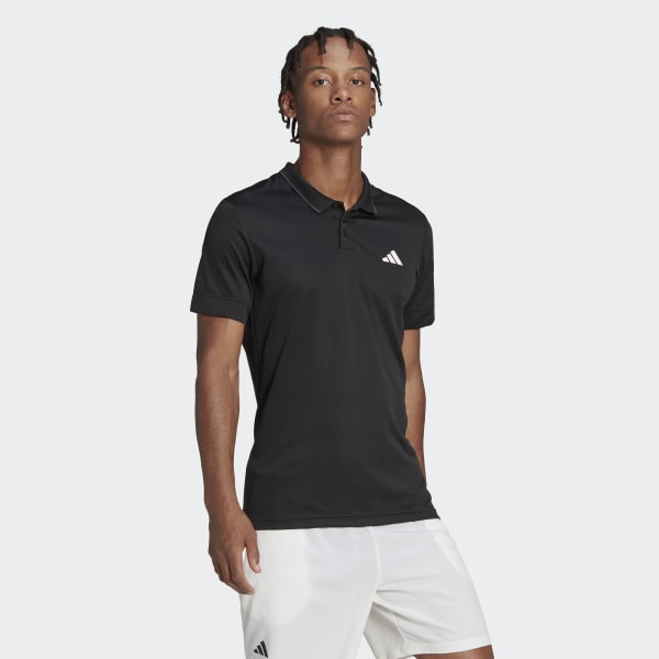 Schwarz Tennis FreeLift Poloshirt