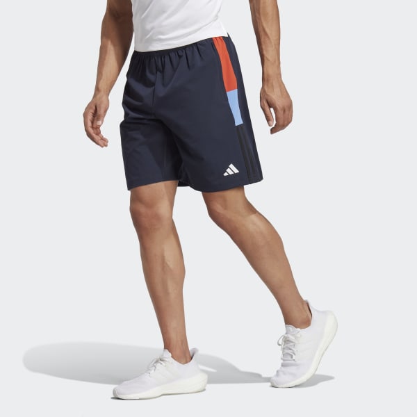 Blue Training Colorblock 3-Stripes Shorts