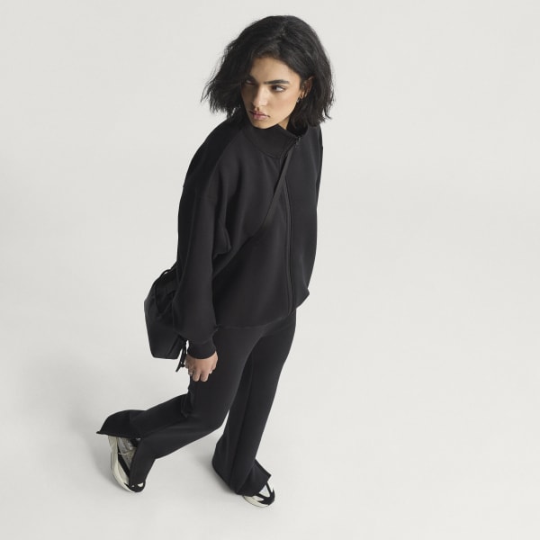 adidas Bluza Soft Lux Loose Full-Zip - Czerń | adidas Poland