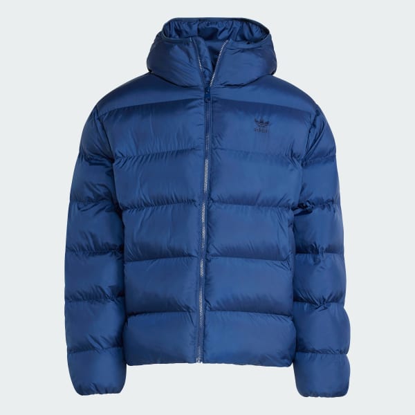 Blue adidas puffer jacket on sale