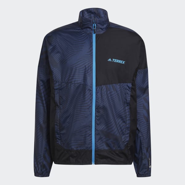 Blauw Terrex Trail Running Printed Windjack JMM04