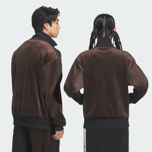 Brown 코듀로이 클래식 트랙탑