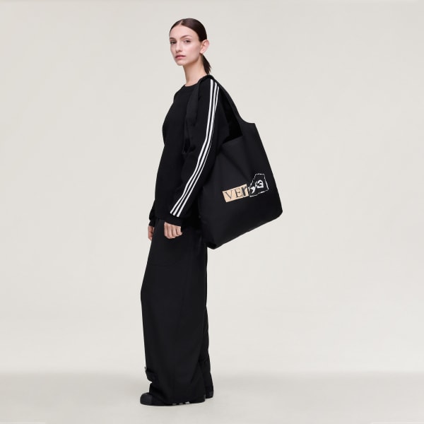 Black Y-3 GRAPHIC TOTE
