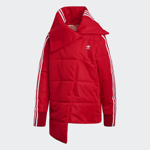 adidas Puffer Track Jacket - Red 