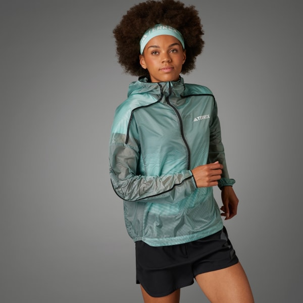 Turquesa Campera Rompevientos Terrex Agravic Windweave Pro