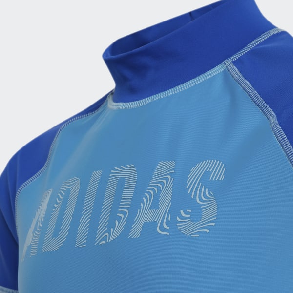 Blue Short Sleeve Rash Guard