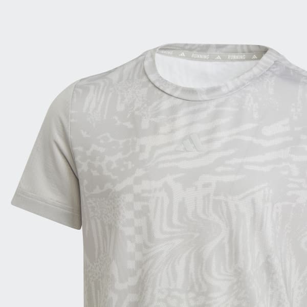 White AEROREADY 3-Stripes Allover Print Tee Kids
