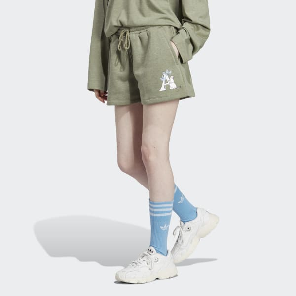 Green adidas Originals x Moomin Sweat Shorts