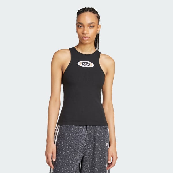 Schwarz adidas Originals Tanktop