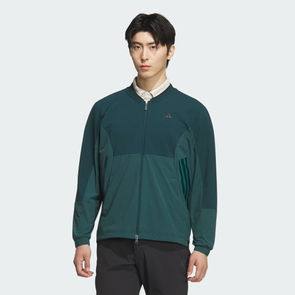 アディダス 【ゴルフ】防風フルジップジャケット - グリーン