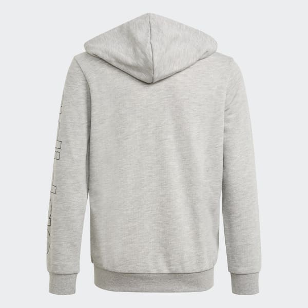 grey funnel neck moletom com capuz