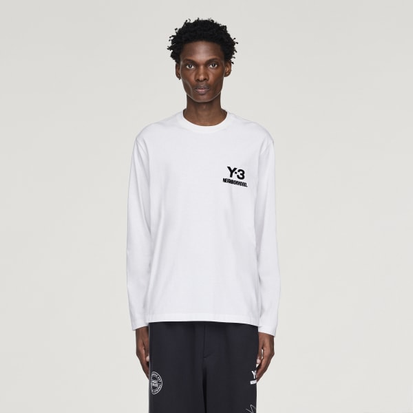 アディダス Y-3 NBHD LOGO LS TEE - ホワイト | アディダス ジャパン