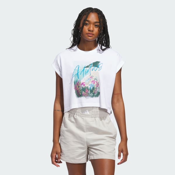 White SUMMER ROMANCE GRAPHIC T-SHIRT