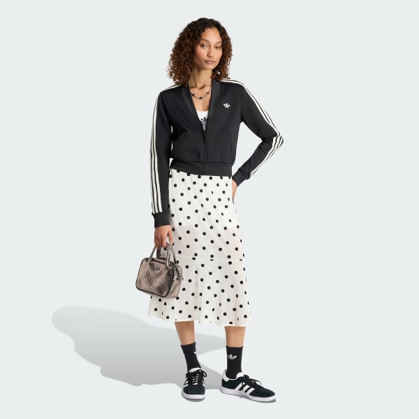 White SHEER POLKA DOTS SKIRT