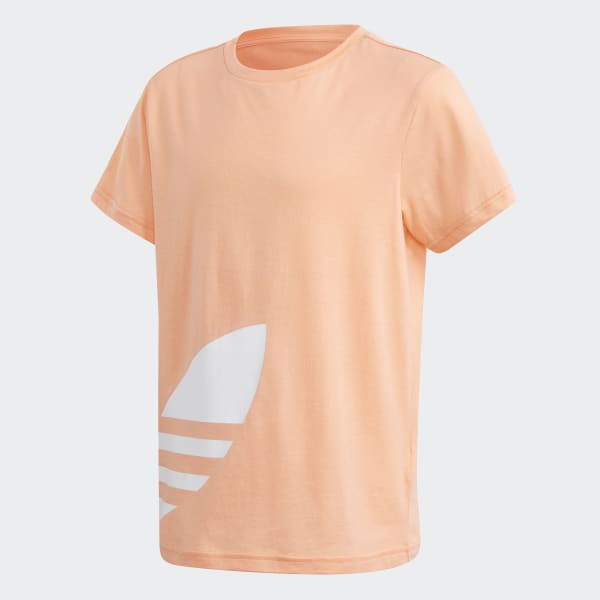adidas trefoil orange t shirt