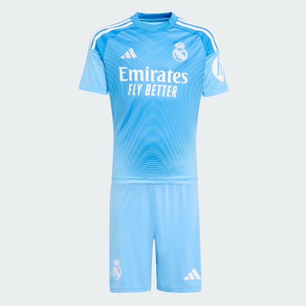 Blue Real Madrid 25/26 Home Goalkeeper Youth Kit Kids
