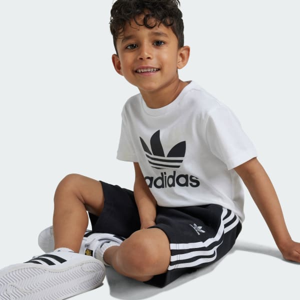 Black Adicolor Shorts Tee Set Kids