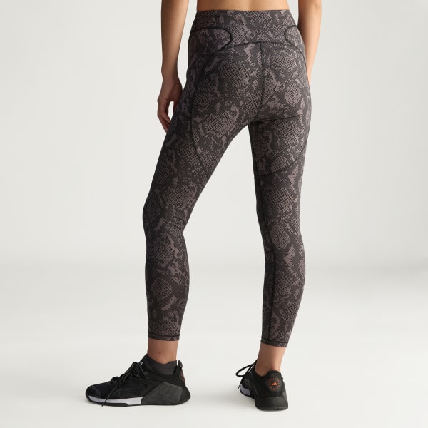 Brun adidas By Stella McCartney Training 7/8 Printed Tights