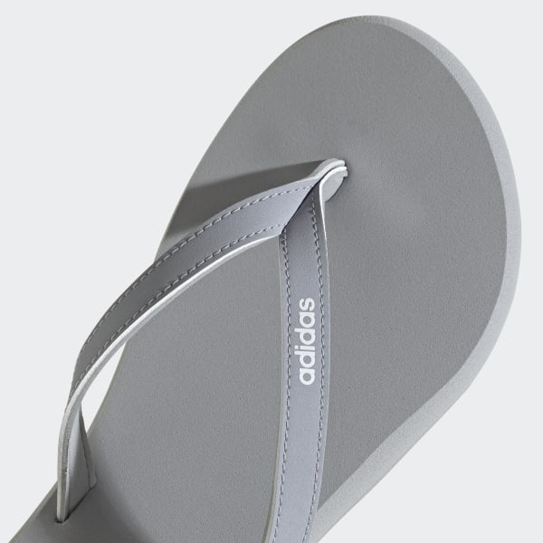 Adidas women grey on sale eezay glitter colourblocked flip-flops