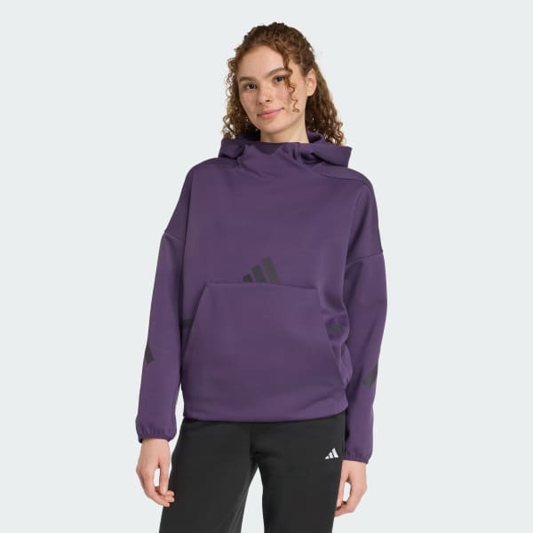 Purple adidas Z.N.E. Hooded Sweatshirt