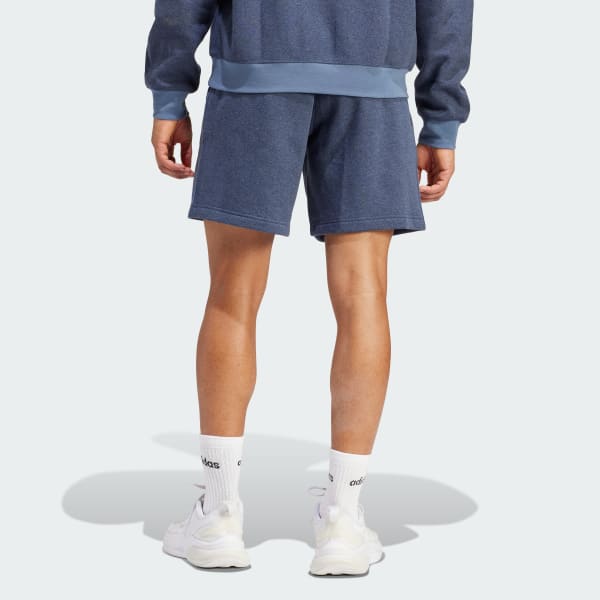 Blue Seasonal Essentials Mélange Shorts
