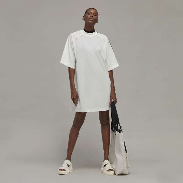 Leopard fotoelektrisk rødme adidas Y-3 3-Stripes T-shirt-kjole - Hvid | adidas Denmark