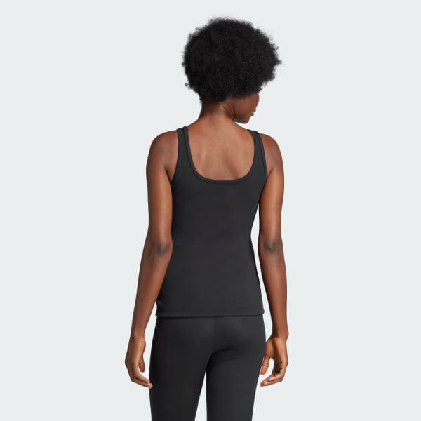 Μαύρο Rib Tank Top (Maternity)
