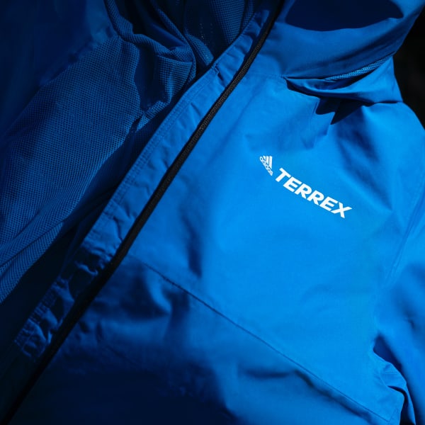 adidas Terrex Multi RAIN.RDY Two-Layer US Blue Men\'s - adidas Hiking | | Rain Jacket