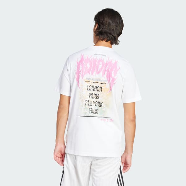 White Trefoil Series Fashion Elevated Tee