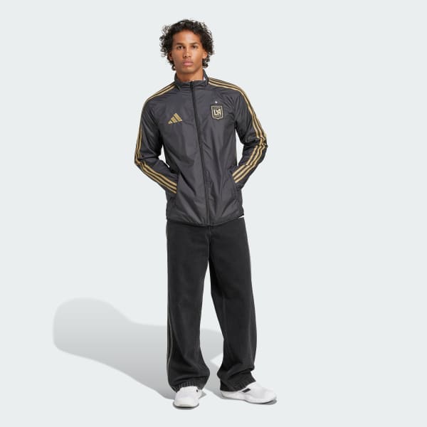 adidas LAFC Reversible Anthem Jacket - Black | Free Shipping with