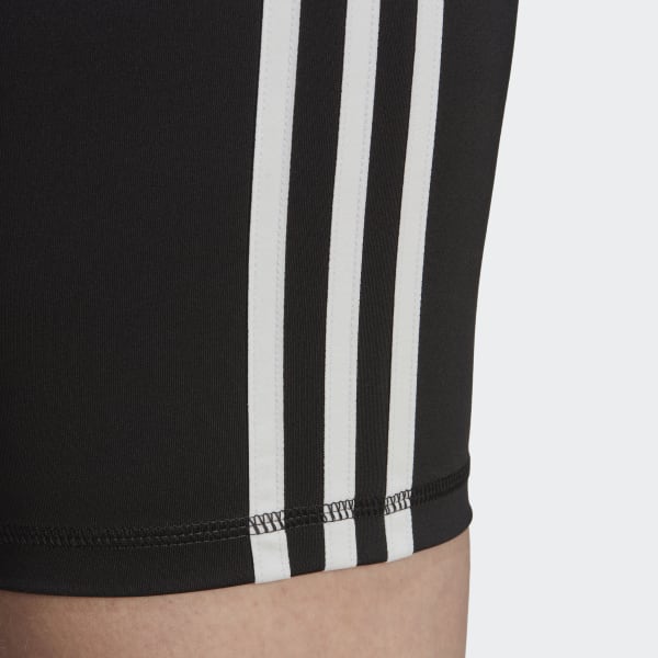 cerná Legíny Training Essentials 3-Stripes High-Waisted Short