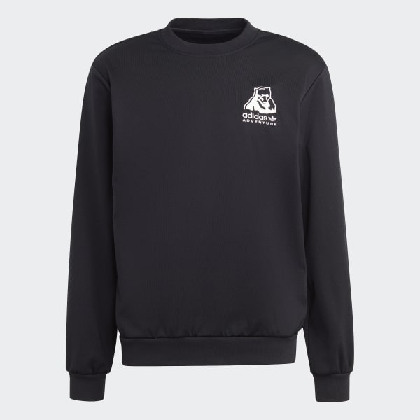 Nero adidas Adventure Winter Crewneck Sweatshirt SW219