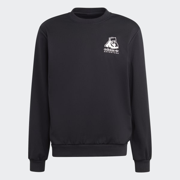 zwart adidas Adventure Winter Crewneck Sweatshirt SW219