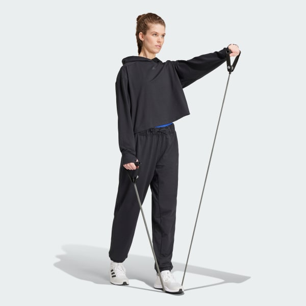 Noir Pantalon ample molleton Power