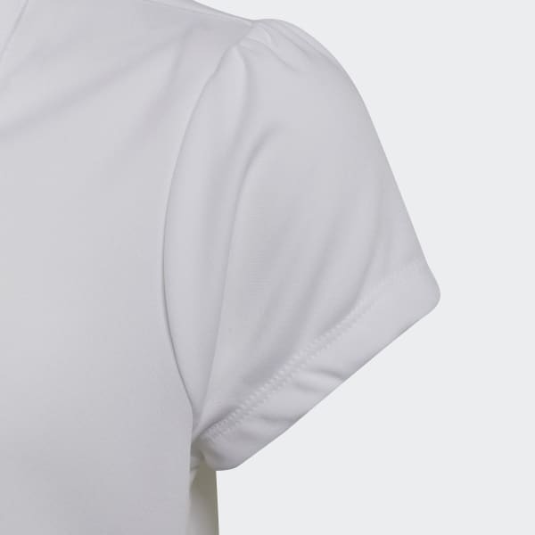 White Girls' Performance Primegreen Polo Shirt AV362