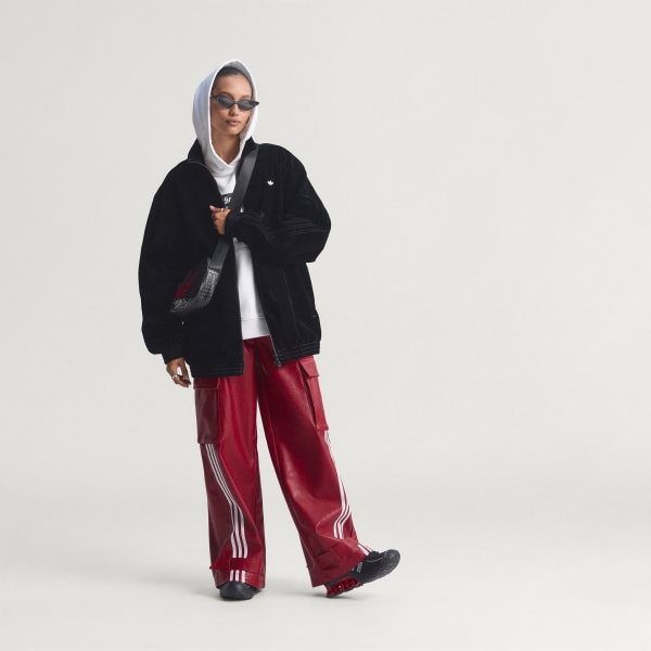 Noir Veste de survêtement oversize sergé brossé Firebird