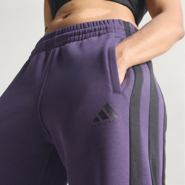 Purple ADIDAS FLEECE SWEATPANTS