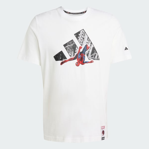 White adidas ©Marvel Spider-man Logo T-Shirt
