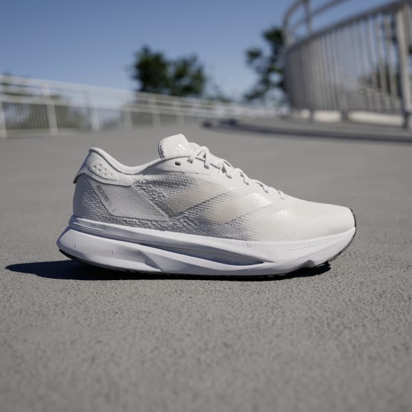 Adidas white running shoes mens sales