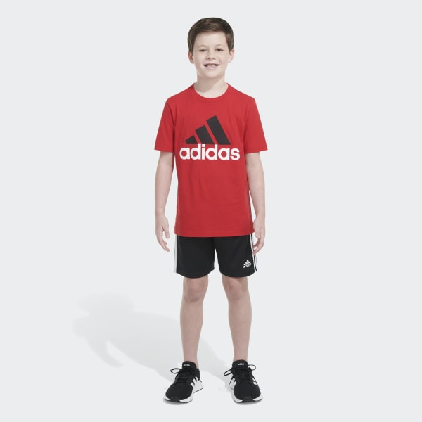👕 adidas SS TEE TWO TONE BOS - Red | Kids' Training | adidas US 👕