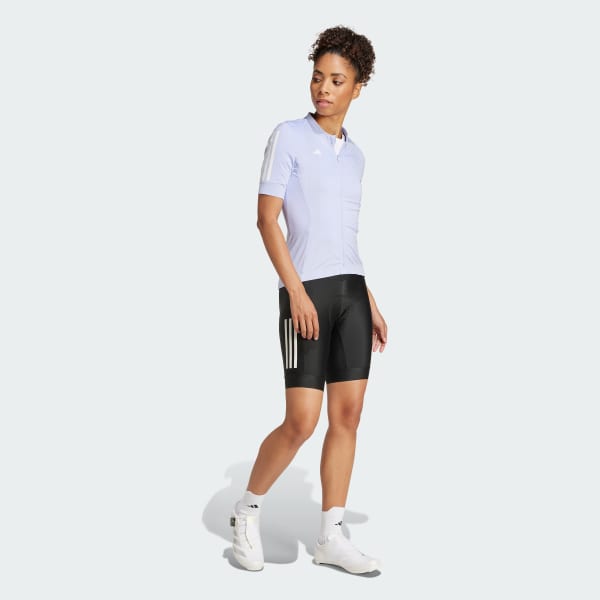 Black Essentials 3-Stripes Padded Cycling Bib Shorts