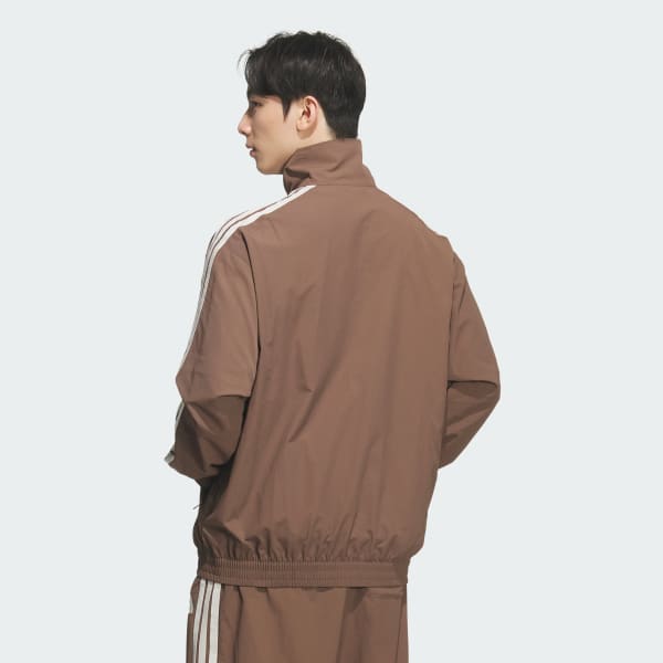 ブラウン 軽パン ウーブントラックトップ