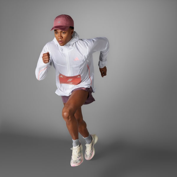 White Adizero Running Lightweight Jacket