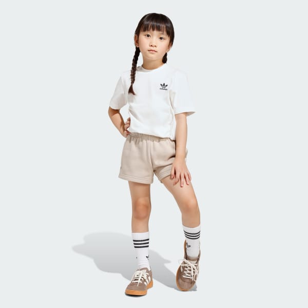 Beige Shorts and Tee Set Kids
