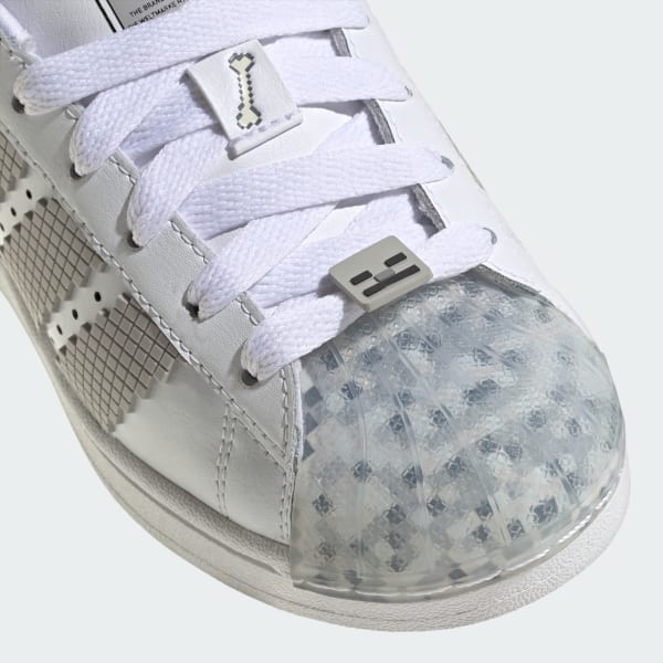 adidas Superstar II X Minecraft Shoes Kids - White | Free